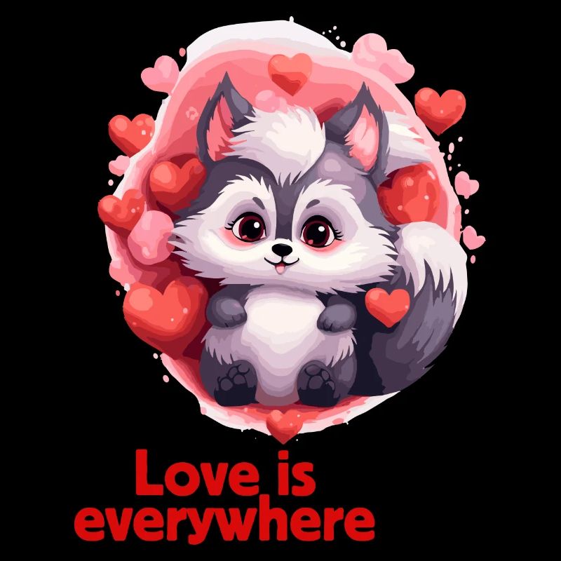 Süßes Valentinstag Design Tierchen