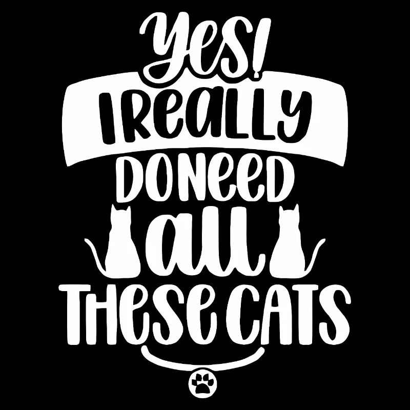 Whimsical Cat Lover Quote Design