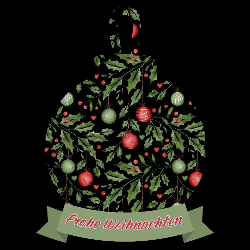 Weihnachtskugel mit Text Frohe Weihnachten