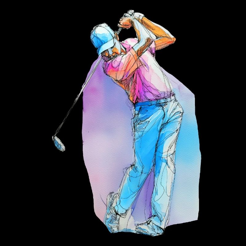 Sport golf player