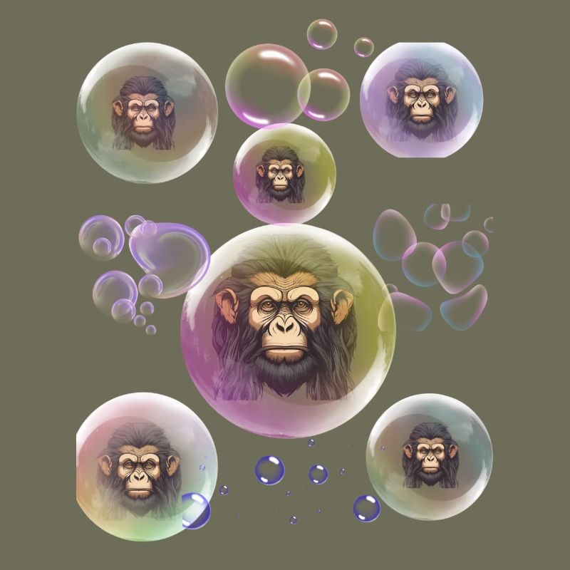 Soap Bubbles Monkey