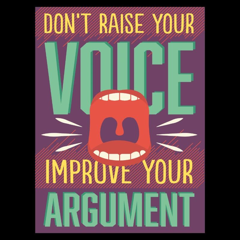Argument statt Stimme erheben
