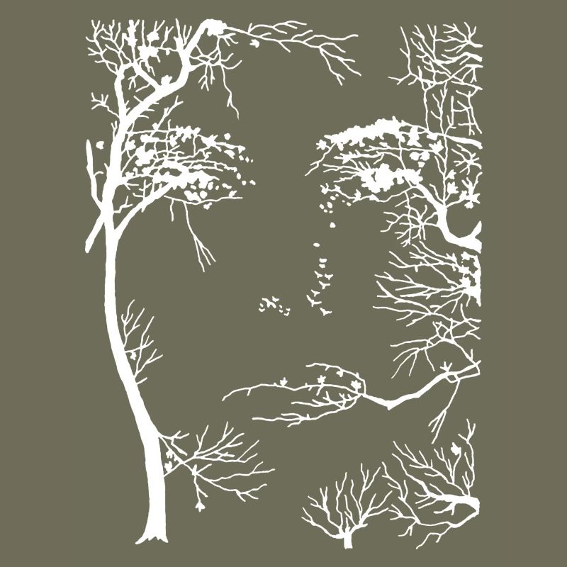Visage de la forêt (blanc)
