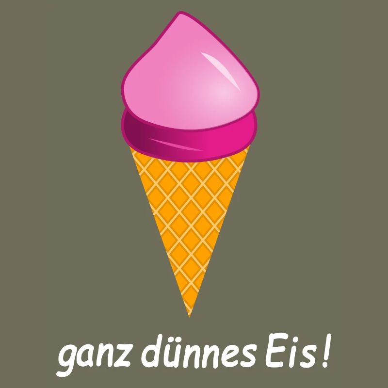 ganz dünnes Eis Eiscreme