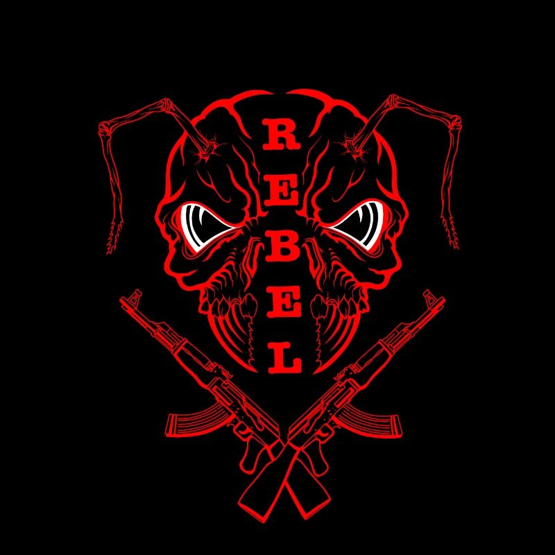 « REBEL EYES - Fearless Expression » rouge