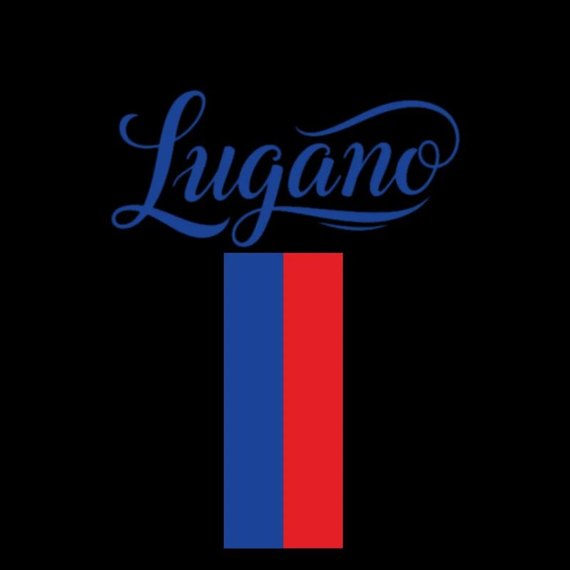 Drapeau de la ville de Lugano au design élégant
