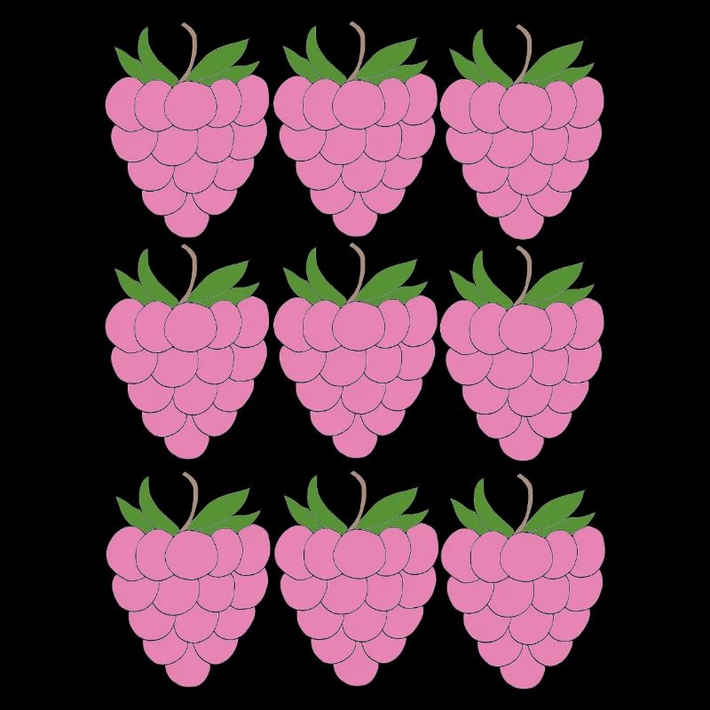 Raspberry Grid Pattern