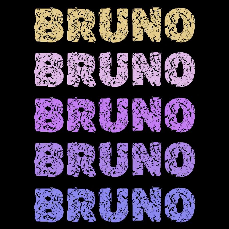 Bruno Repeated Pastel Letters