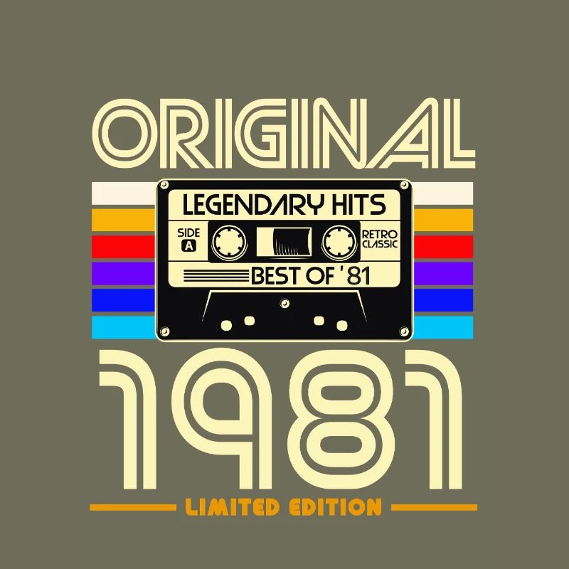 Original 1981 Cassette Rétro Édition Limitée