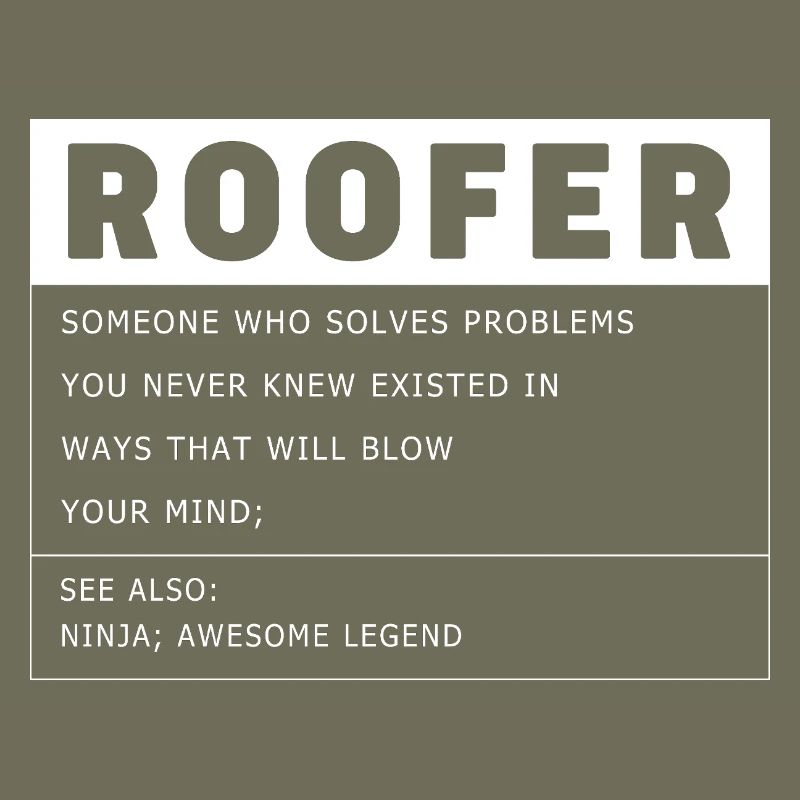 Dachdecker Handwerker Beruf Spruch