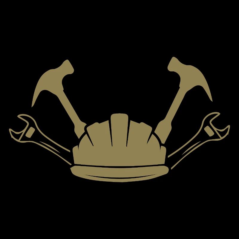 Chantier Ouvrier de la construction Artisanat Casque Silhouette