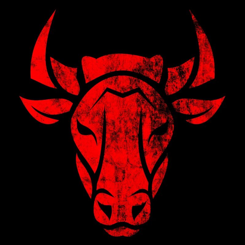 Bulle Bullenkopf rot