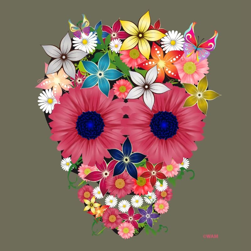 Skull flowers