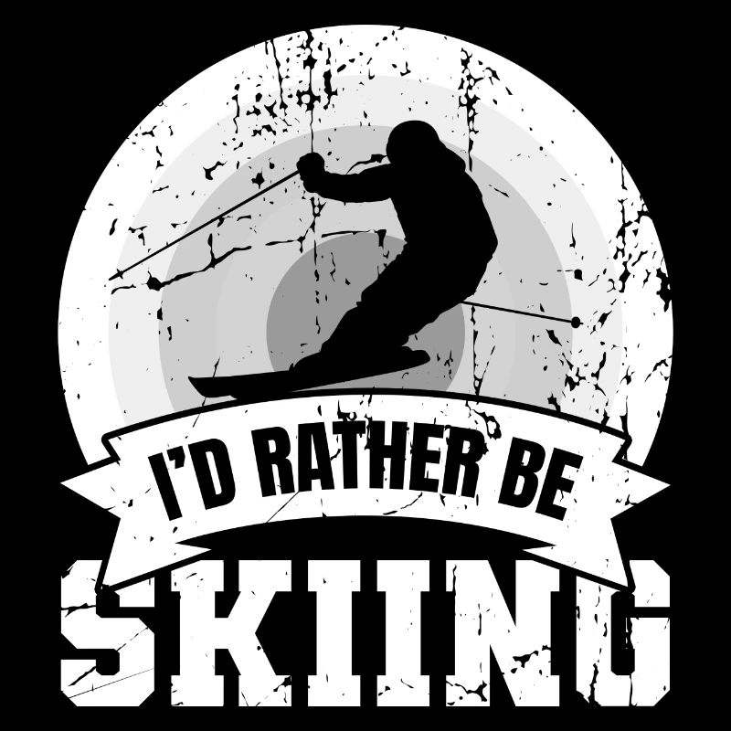 Drôle de dicton de skieur