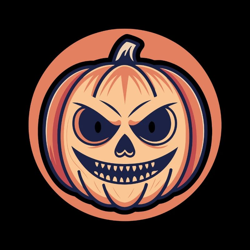Bedrohlicher Halloween-Kürbis