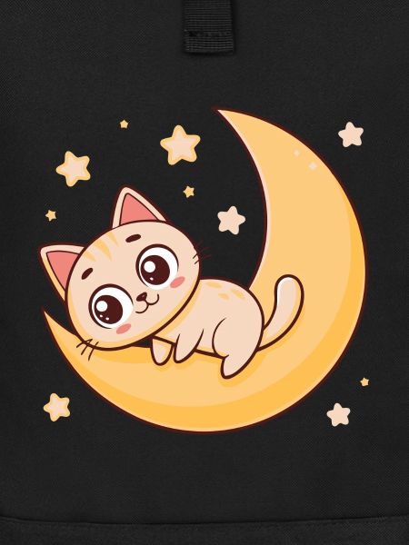 Kitten on Lunar Crescent