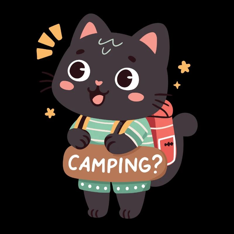 Buntes Camper-Kätzchen