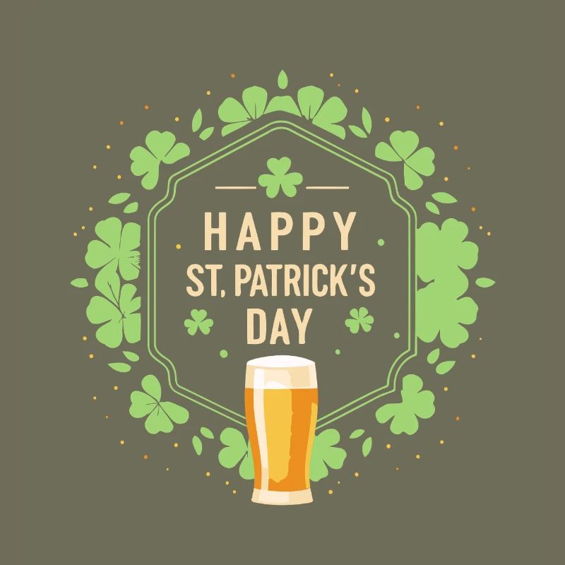 Saint Patrick Bière et Trèfles