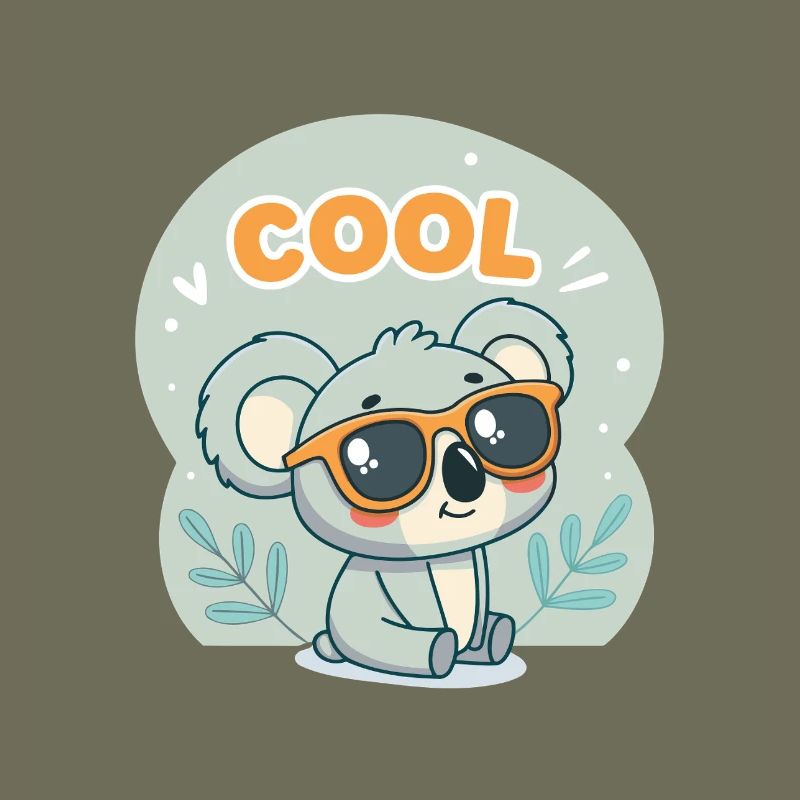 Koala Cool aux lunettes orange