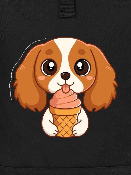 Chiot mignon glace