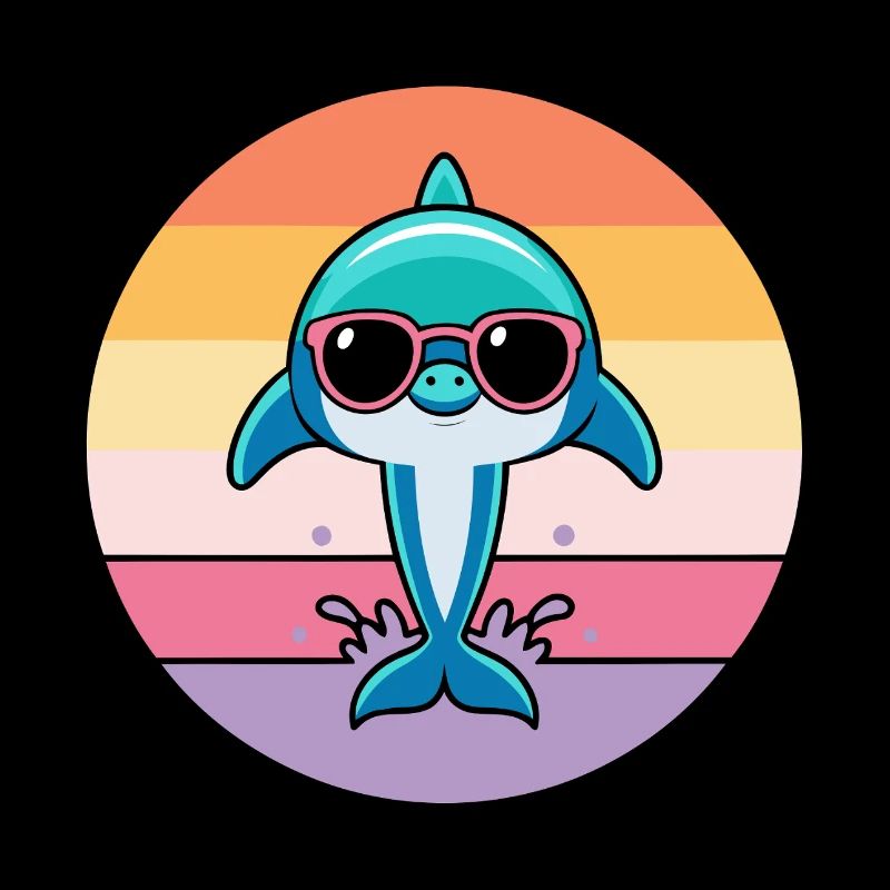 Dauphin pastel lunettes soleil