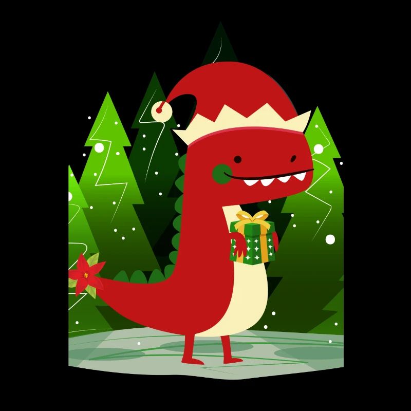 Dinosaurier Dino Geschenk Weihnachten Ugly Sweater