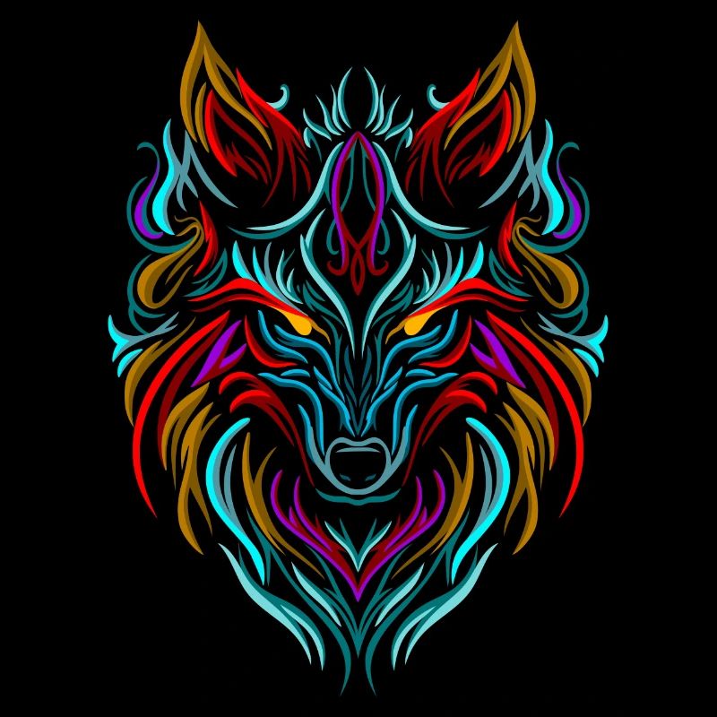 Wolf Tattoo Bunt