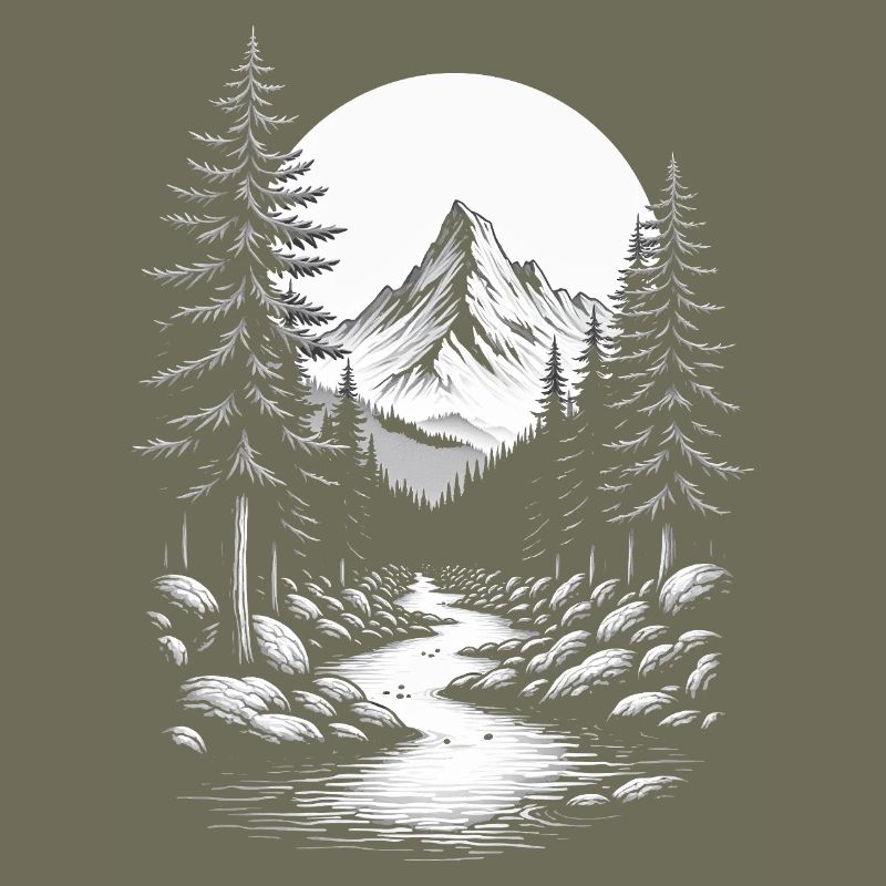 Landscape Nature Mountains Forest Trees Tree River Mountain