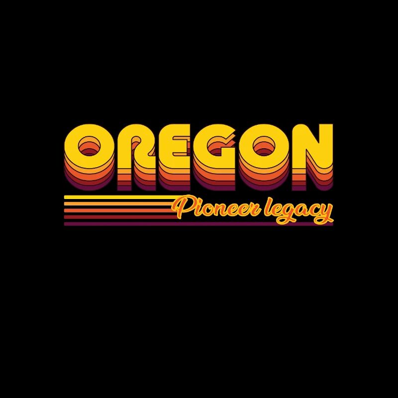 cool Oregon États-Unis États design