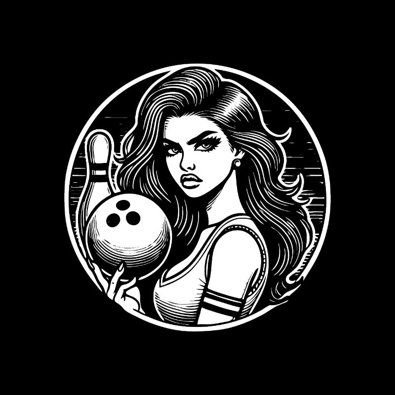 Design de bowling élégant - Pour tous les chasseurs de strike
