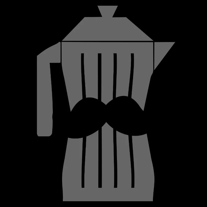 Moustache Espresso Schwarzer Kaffee