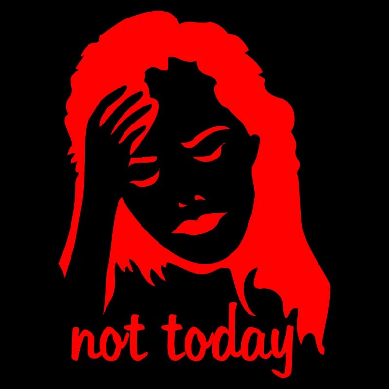 Woman has a headache