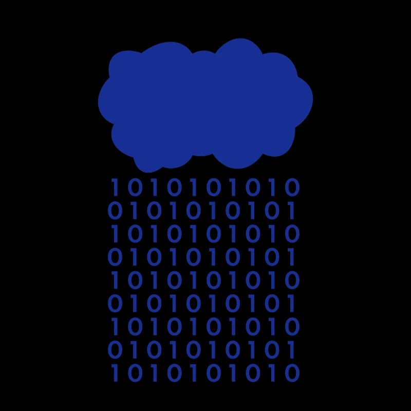 Bit Regen Wolke Informatiker