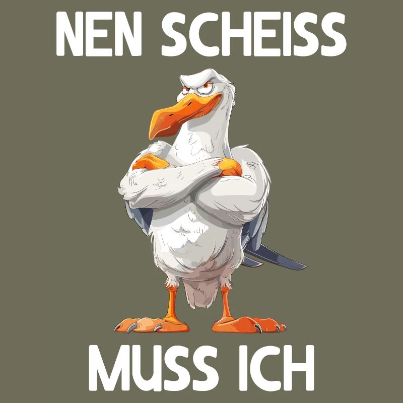 Möwe Seevogel Nen scheiss muss ich