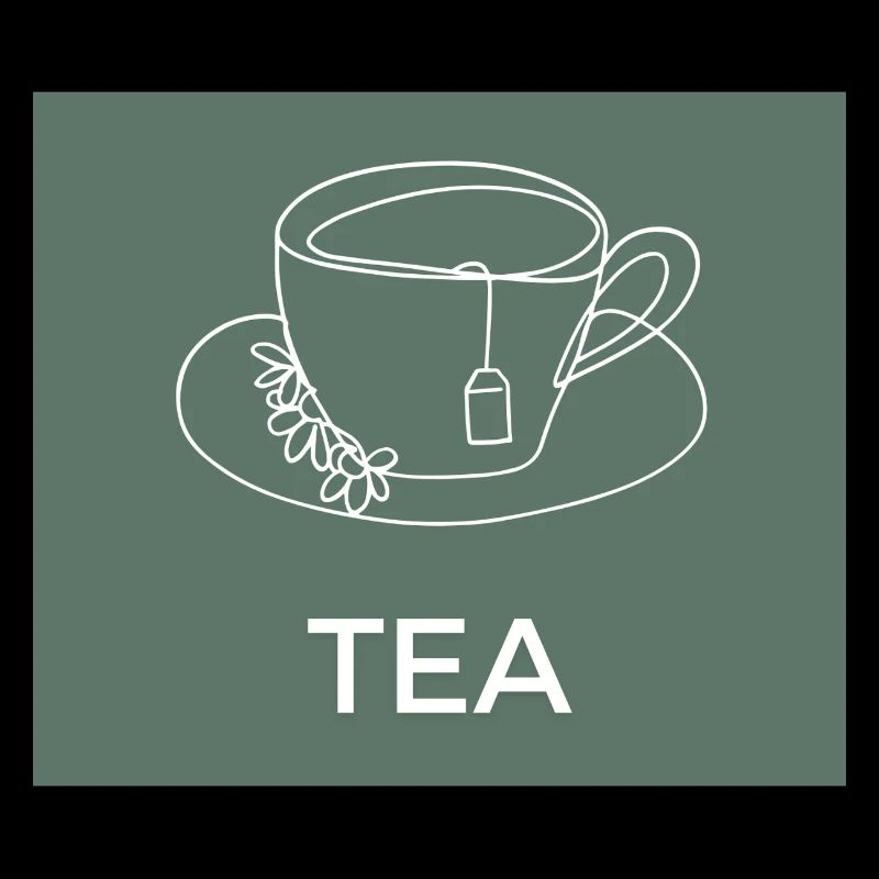 Tea Cup Line Drawing