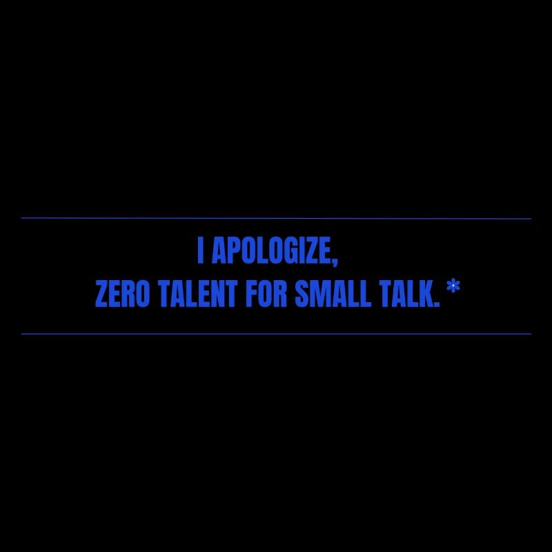 Zéro talent pour la conversation banale