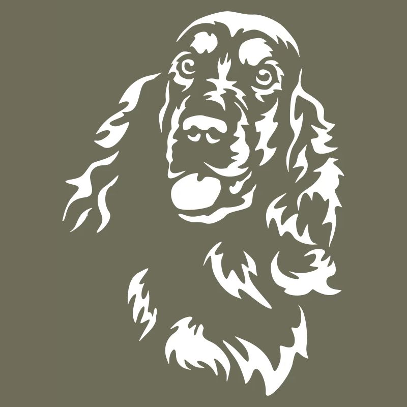 Cocker Spaniel Head « Black Edition »