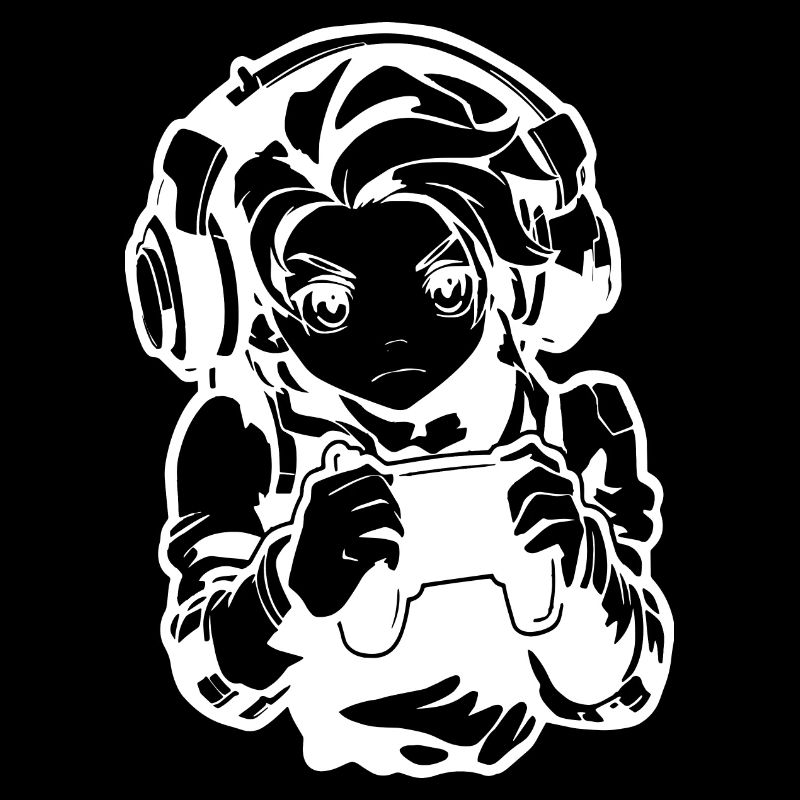 Gamer Boy Drawing