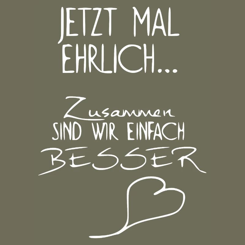 Jetzt mal ehrlich | Geschenk | Liebe | Paar | Team
