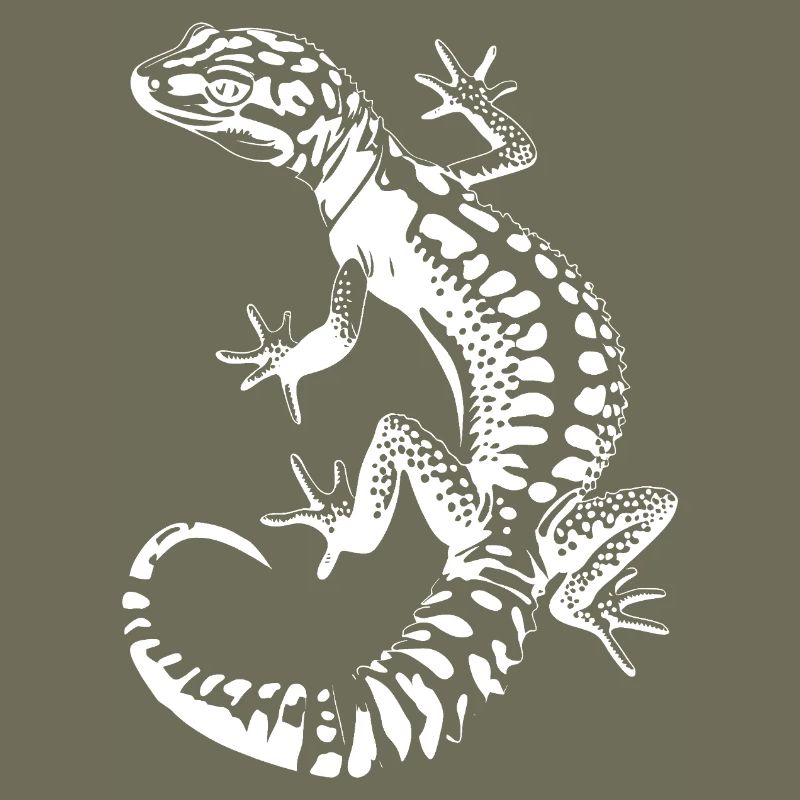 Gecko Silhouette Leopard Gecko