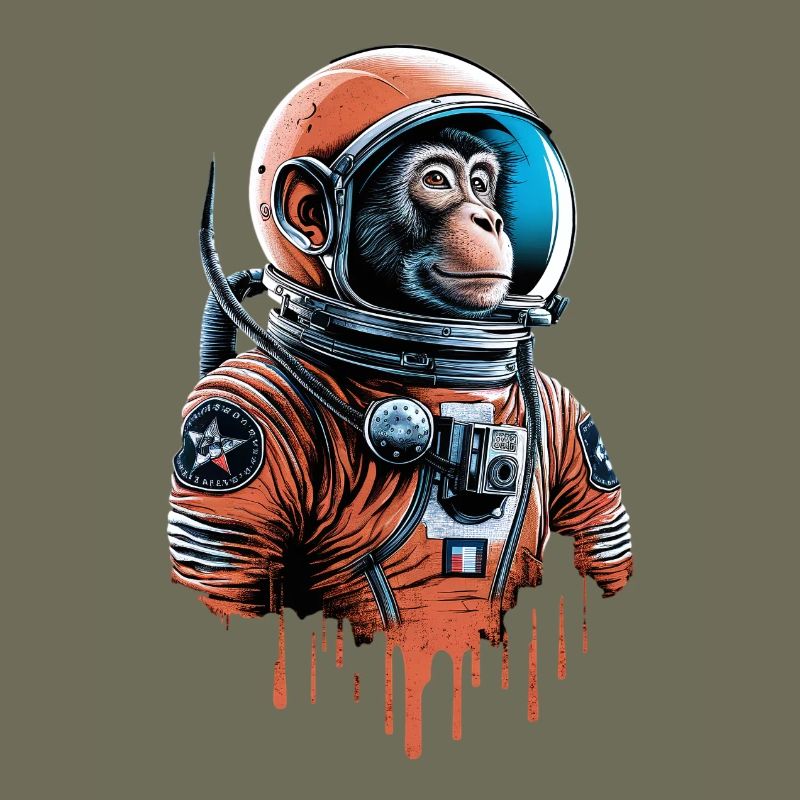 Le singe de l’espace explore l’univers