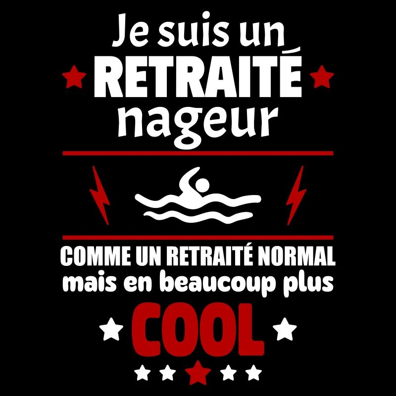 Je suis un retraité nageur plus cool, retraite