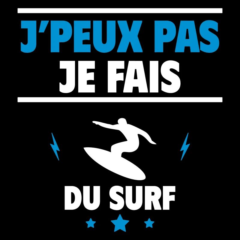 je fais du surf, surfeur