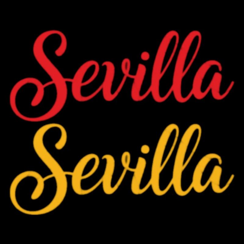 Sevilla Script Duo Rouge Jaune Rétro