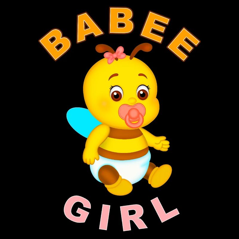 BABEE Mädchen mit Text