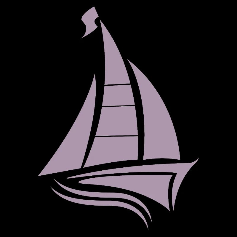 Sailing Sailboat Sailor Silhouette Minimalist