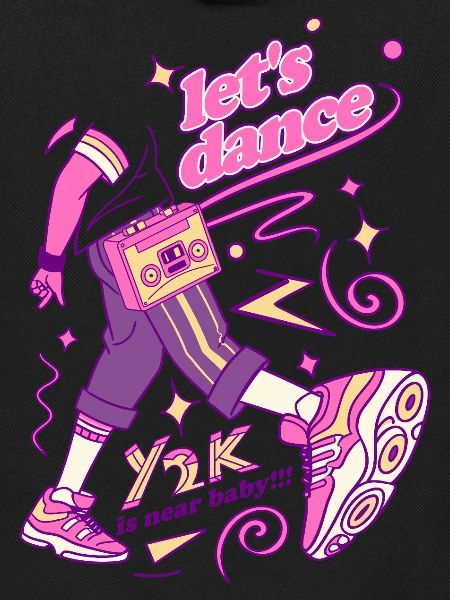 Neon Dance Boombox Vibe