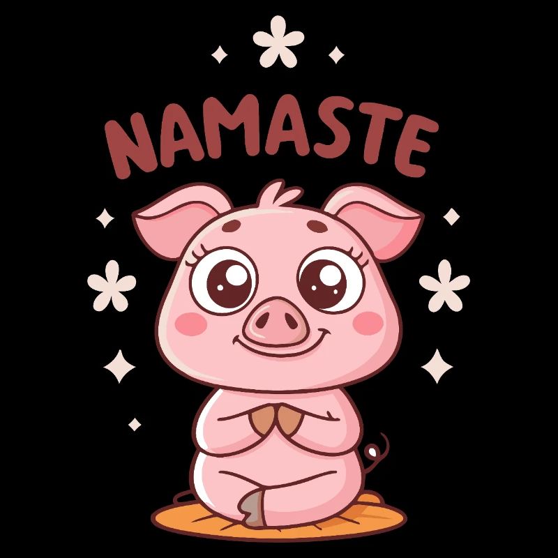Cochon Namaste Kawaii