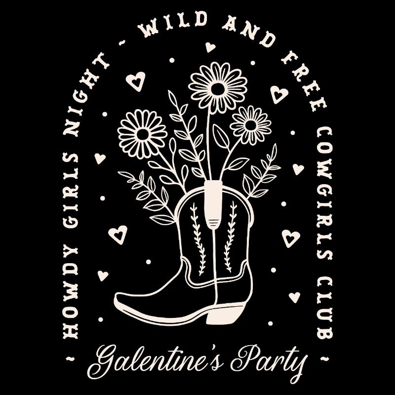 Galentines Mädchen feiern Valentinstagsland