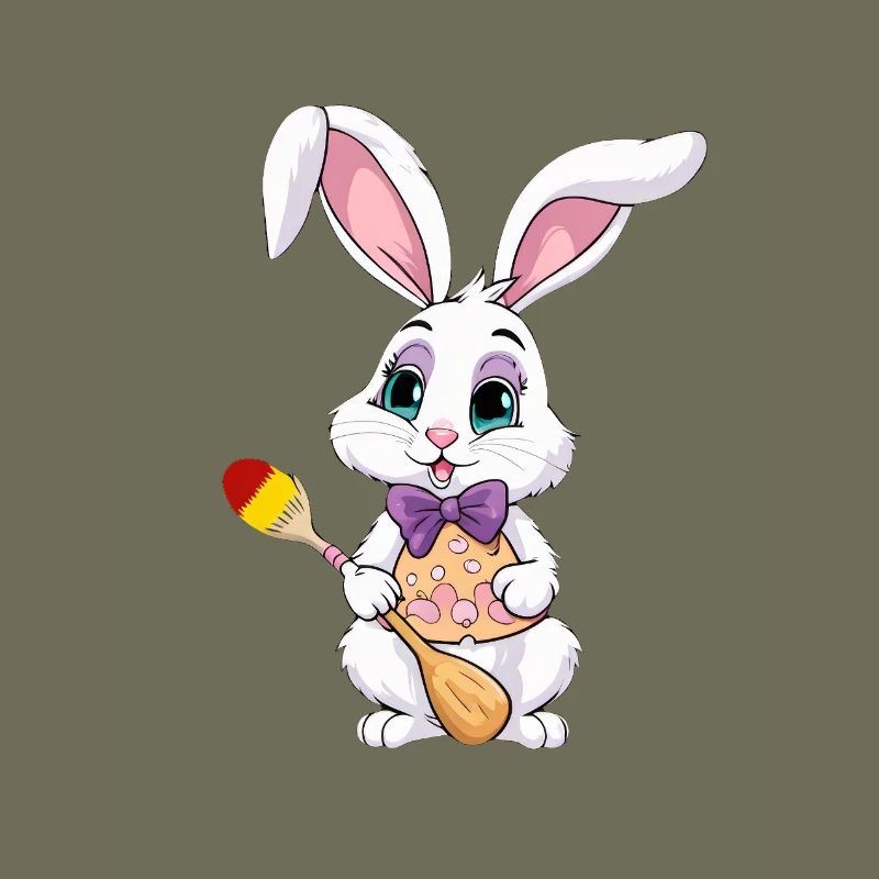 Easter bunny with Easter eggs